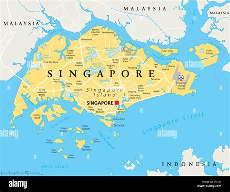 singapur mapa politico